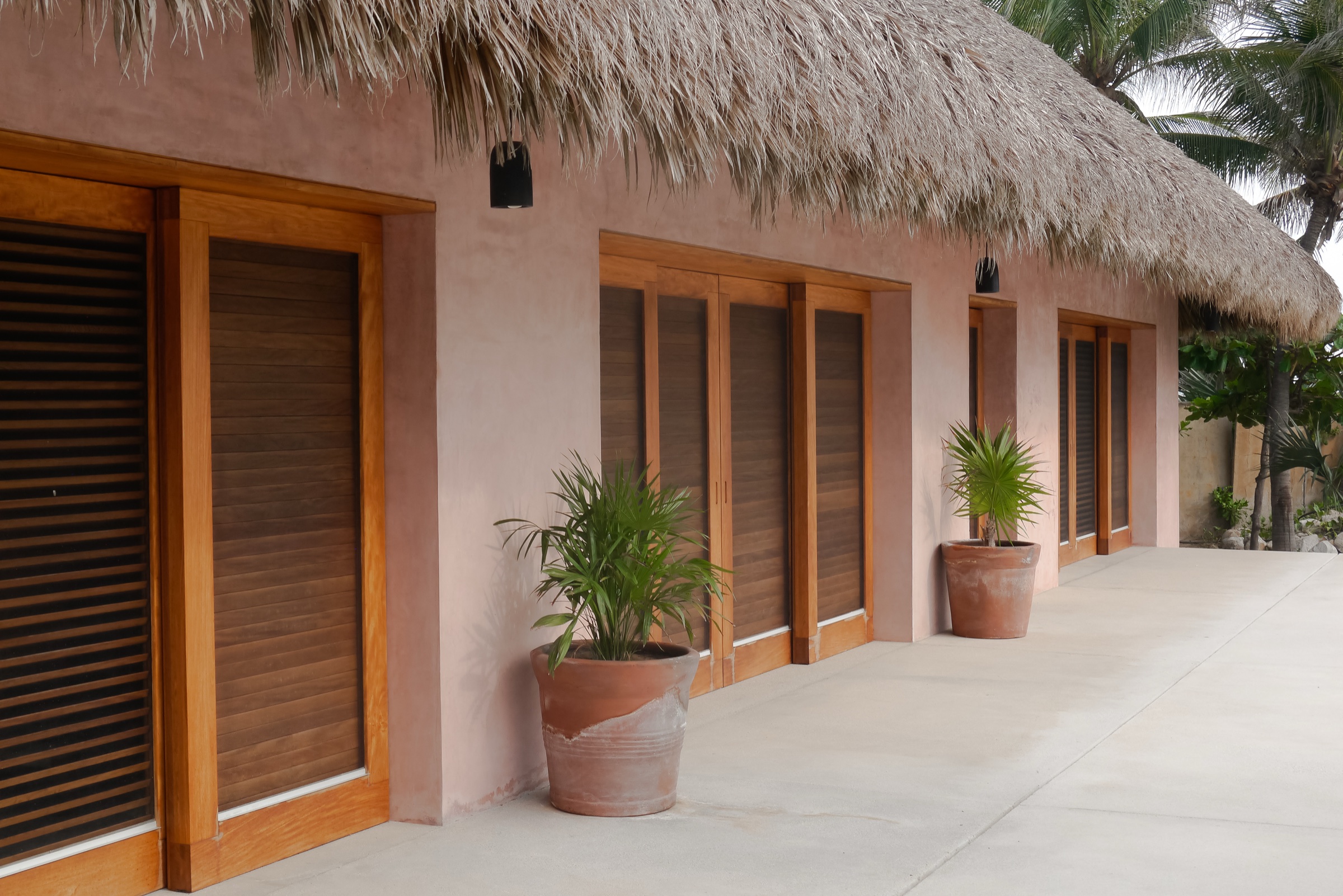 Casa Costa Oaxaqueña: Wood doors and shutters for a home on the Oaxaca coast